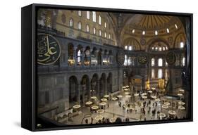 Turkey, Istanbul, Hagia Sophia, Interior-Samuel Magal-Framed Stretched Canvas