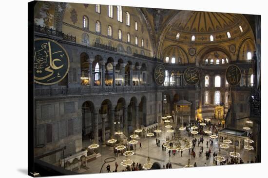 Turkey, Istanbul, Hagia Sophia, Interior-Samuel Magal-Stretched Canvas