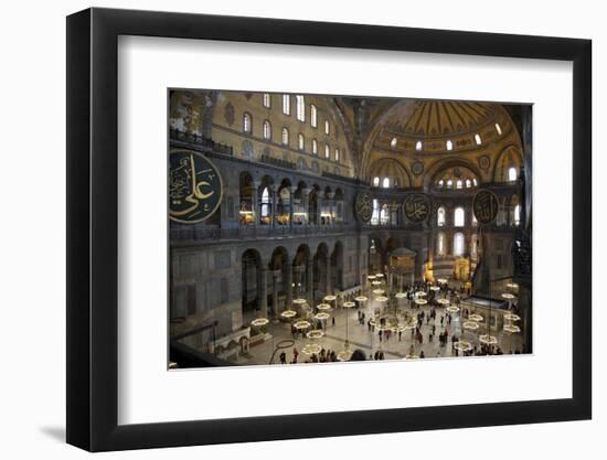 Turkey, Istanbul, Hagia Sophia, Interior-Samuel Magal-Framed Photographic Print