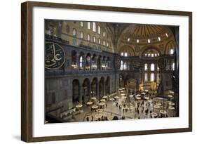 Turkey, Istanbul, Hagia Sophia, Interior-Samuel Magal-Framed Photographic Print