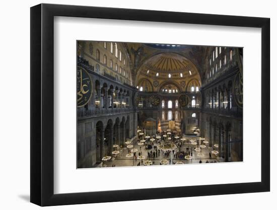 Turkey, Istanbul, Hagia Sophia, Interior-Samuel Magal-Framed Photographic Print