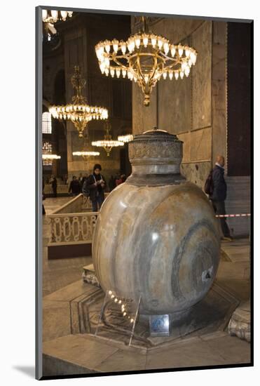 Turkey, Istanbul, Hagia Sophia,  Lustration Urn-Samuel Magal-Mounted Photographic Print