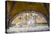 Turkey, Istanbul, Hagia Sophia, Mosaic Above the Imperial Gate-Samuel Magal-Stretched Canvas