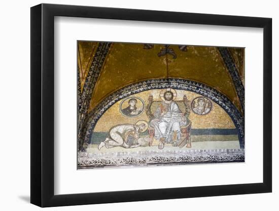 Turkey, Istanbul, Hagia Sophia, Mosaic Above the Imperial Gate-Samuel Magal-Framed Photographic Print