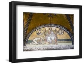 Turkey, Istanbul, Hagia Sophia, Mosaic Above the Imperial Gate-Samuel Magal-Framed Photographic Print