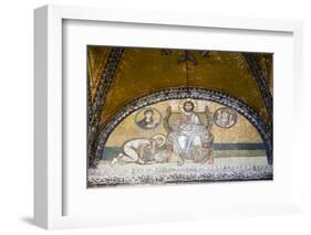 Turkey, Istanbul, Hagia Sophia, Mosaic Above the Imperial Gate-Samuel Magal-Framed Photographic Print