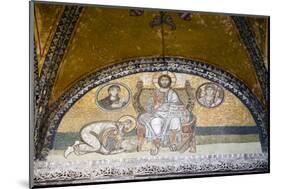 Turkey, Istanbul, Hagia Sophia, Mosaic Above the Imperial Gate-Samuel Magal-Mounted Photographic Print