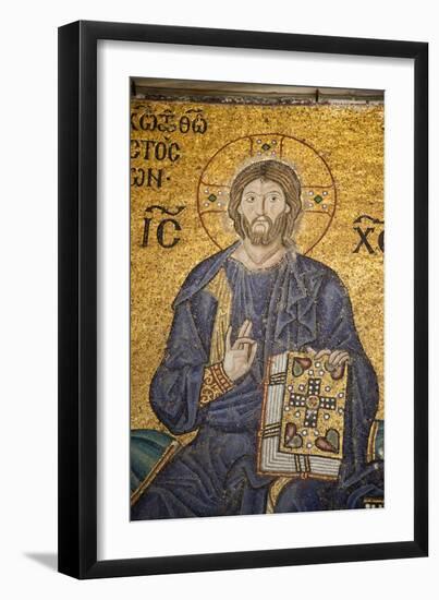 Turkey, Istanbul, Hagia Sophia, Mosaic of Empress Zoe and Emperor Constantine IX Monomachos-Samuel Magal-Framed Premium Photographic Print