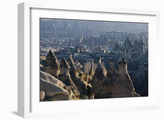 Turkey, Istanbul, Kemerburgaz, Cave Houses in Goreme National Park-Ali Kabas-Framed Photographic Print