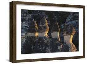 Turkey, Istanbul, Kemerburgaz, View of Rock Formation in Goreme-Ali Kabas-Framed Photographic Print