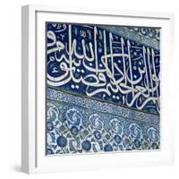 Turkey. Istanbul. New Mosque. 17th Century. Ottoman Style. Decorated Tiles-null-Framed Photographic Print