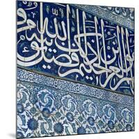 Turkey. Istanbul. New Mosque. 17th Century. Ottoman Style. Decorated Tiles-null-Mounted Photographic Print