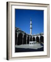 Turkey. Istanbul. Suleymaniye Mosque. Ottoman Style. 16th Century. Courtyard and Ablution Fountain-Sinan-Framed Photographic Print