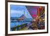 Turkey, Istanbul, Sultanahmet, Galata Bridge across the Golden Horn, New Mosque (Yeni Camii)-Alan Copson-Framed Photographic Print