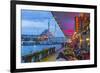 Turkey, Istanbul, Sultanahmet, Galata Bridge across the Golden Horn, New Mosque (Yeni Camii)-Alan Copson-Framed Photographic Print