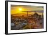 Turkey, Istanbul, Sultanahmet, Sunrise over Hagia Sophia (Or Ayasofya)-Alan Copson-Framed Photographic Print