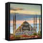 Turkey, Istanbul, Sultanahmet, the Blue Mosque (Sultan Ahmed Mosque or Sultan Ahmet Camii)-Alan Copson-Framed Stretched Canvas