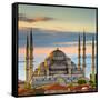 Turkey, Istanbul, Sultanahmet, the Blue Mosque (Sultan Ahmed Mosque or Sultan Ahmet Camii)-Alan Copson-Framed Stretched Canvas