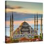 Turkey, Istanbul, Sultanahmet, the Blue Mosque (Sultan Ahmed Mosque or Sultan Ahmet Camii)-Alan Copson-Stretched Canvas