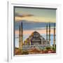 Turkey, Istanbul, Sultanahmet, the Blue Mosque (Sultan Ahmed Mosque or Sultan Ahmet Camii)-Alan Copson-Framed Photographic Print