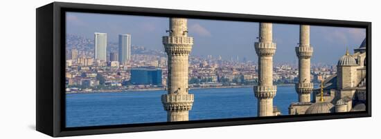 Turkey, Istanbul, Sultanahmet, the Blue Mosque (Sultan Ahmed Mosque or Sultan Ahmet Camii)-Alan Copson-Framed Stretched Canvas