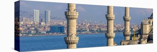 Turkey, Istanbul, Sultanahmet, the Blue Mosque (Sultan Ahmed Mosque or Sultan Ahmet Camii)-Alan Copson-Stretched Canvas