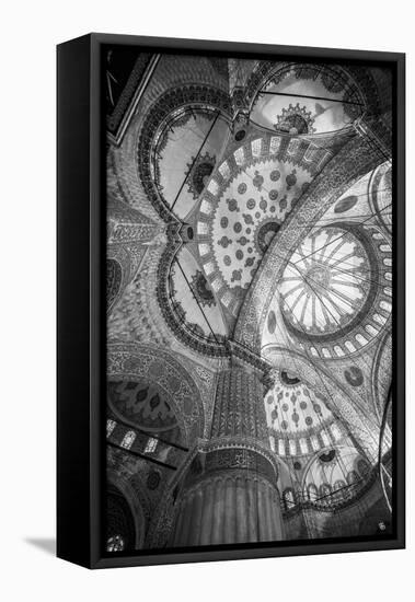 Turkey, Istanbul, Sultanahmet, the Blue Mosque (Sultan Ahmed Mosque or Sultan Ahmet Camii)-Alan Copson-Framed Stretched Canvas