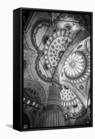 Turkey, Istanbul, Sultanahmet, the Blue Mosque (Sultan Ahmed Mosque or Sultan Ahmet Camii)-Alan Copson-Framed Stretched Canvas