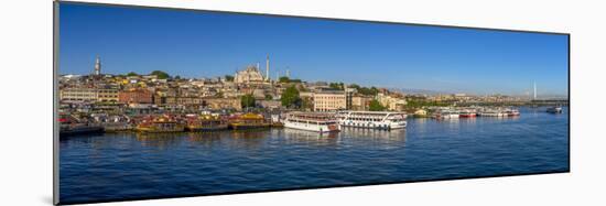 Turkey, Istanbul, Sultanahmet, the Golden Horn, Suleymaniye Mosque-Alan Copson-Mounted Photographic Print