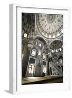 Turkey, Istanbul, Topkapi, Man Sitting in Kara Ahmet Pasa Mosque-Ali Kabas-Framed Photographic Print