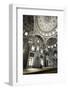 Turkey, Istanbul, Topkapi, Man Sitting in Kara Ahmet Pasa Mosque-Ali Kabas-Framed Photographic Print