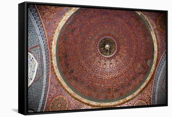Turkey, Istanbul, Topkapi Palace, Interior, Decorated Dome with Arabic Writing-Samuel Magal-Framed Stretched Canvas