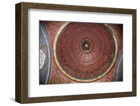 Turkey, Istanbul, Topkapi Palace, Interior, Decorated Dome with Arabic Writing-Samuel Magal-Framed Photographic Print