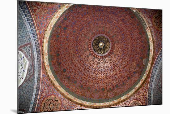 Turkey, Istanbul, Topkapi Palace, Interior, Decorated Dome with Arabic Writing-Samuel Magal-Mounted Photographic Print