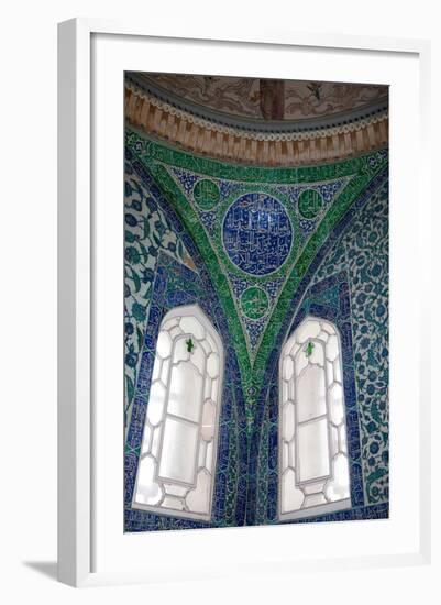 Turkey, Istanbul, Topkapi Palace, Interior, Decorated Pendentive-Samuel Magal-Framed Photographic Print