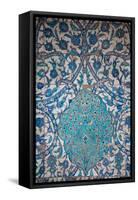 Turkey, Istanbul, Topkapi Palace, Tiles-Samuel Magal-Framed Stretched Canvas