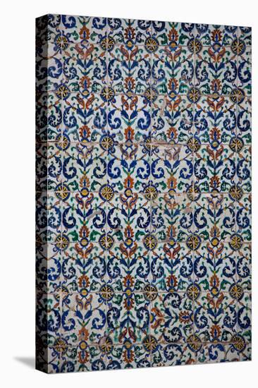 Turkey, Istanbul, Topkapi Palace, Tiles-Samuel Magal-Stretched Canvas