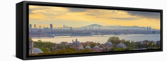 Turkey, Istanbul, Uskudar Area across Bosphorus-Alan Copson-Framed Stretched Canvas