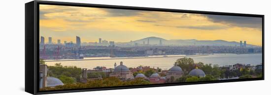 Turkey, Istanbul, Uskudar Area across Bosphorus-Alan Copson-Framed Stretched Canvas