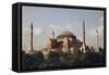 Turkey, Istanbul, View of Hagia Sophia (Aya Sofya)-Ali Kabas-Framed Stretched Canvas