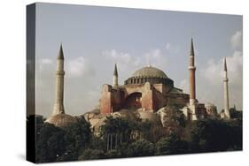 Turkey, Istanbul, View of Hagia Sophia (Aya Sofya)-Ali Kabas-Stretched Canvas