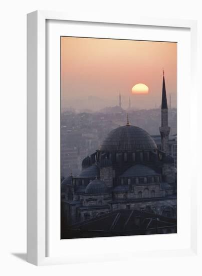 Turkey, Istanbul, View of Sehzade (Prince'S) Mosque-Ali Kabas-Framed Photographic Print