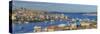 Turkey, Istanbul, View over Beyoglu and Sultanahmet Districts, the Golden Horn and Bosphorus-Alan Copson-Stretched Canvas