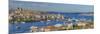 Turkey, Istanbul, View over Beyoglu and Sultanahmet Districts, the Golden Horn and Bosphorus-Alan Copson-Mounted Photographic Print
