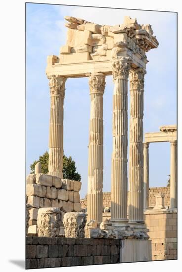Turkey, Izmir, Bergama, Pergamon, acropolis, Temple of Trajan.-Emily Wilson-Mounted Premium Photographic Print