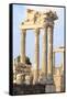 Turkey, Izmir, Bergama, Pergamon, acropolis, Temple of Trajan.-Emily Wilson-Framed Stretched Canvas