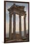 Turkey, Izmir, Bergama, Pergamon, acropolis, Temple of Trajan.-Emily Wilson-Framed Premium Photographic Print
