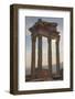 Turkey, Izmir, Bergama, Pergamon, acropolis, Temple of Trajan.-Emily Wilson-Framed Photographic Print