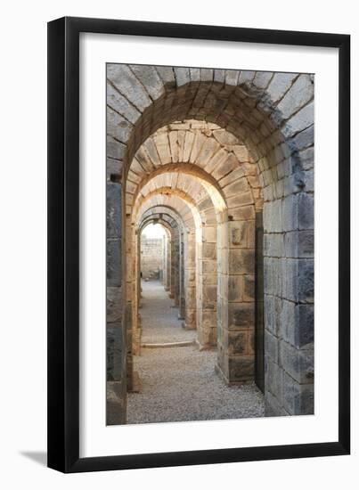 Turkey, Izmir, Bergama, Pergamon. Arches of the sanctuary of Trajan.-Emily Wilson-Framed Photographic Print