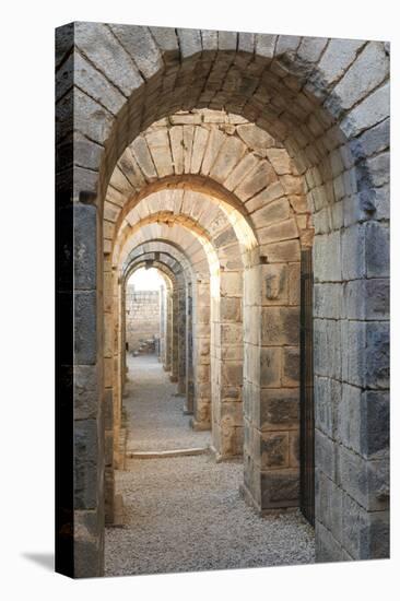 Turkey, Izmir, Bergama, Pergamon. Arches of the sanctuary of Trajan.-Emily Wilson-Stretched Canvas